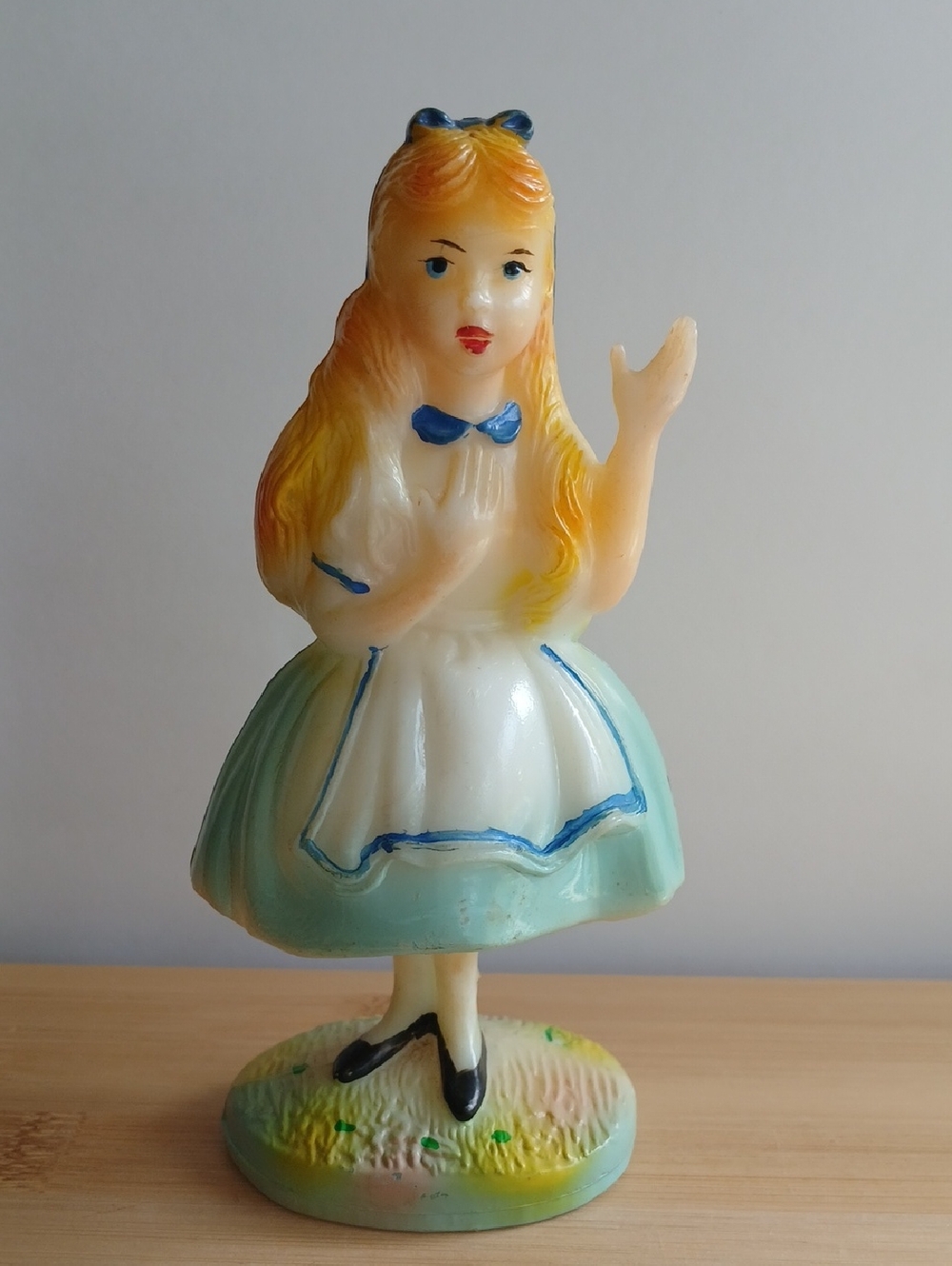 VTG Alice in Wonderland Walt Disney Hard Plastic Figurine 5"